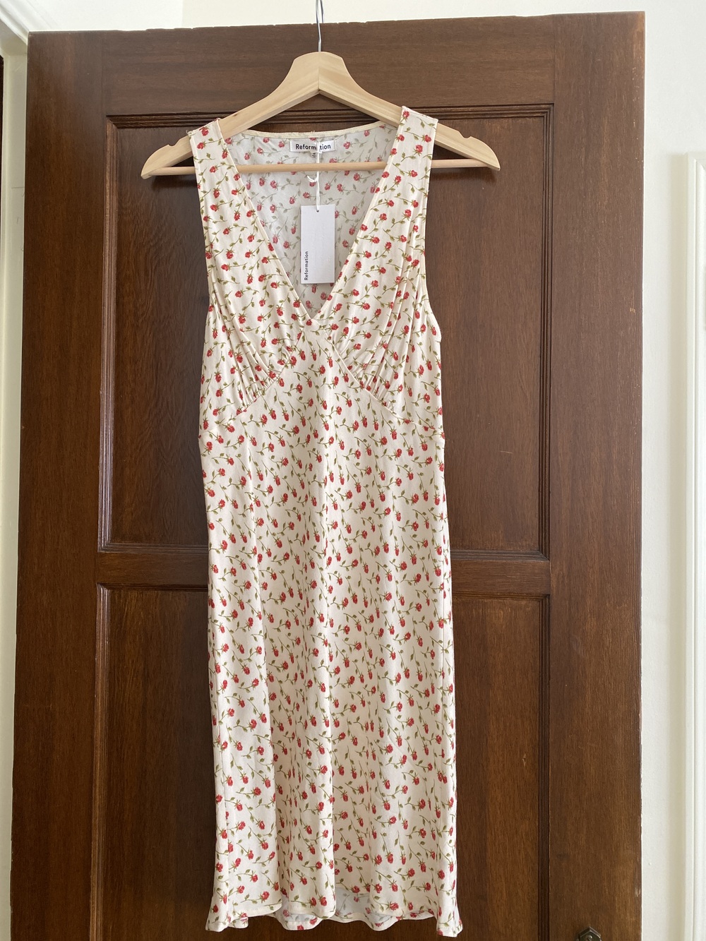 Reformation Calix Dress Ivory - Size M